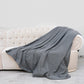 Willa Throw Soft Blanket Double-Sided Washable Cooling Medium - Grey