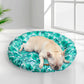 MEDIUM Dog Beds Pet Cool Bolster Gel Mat - Green