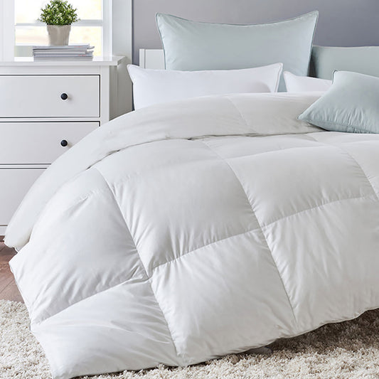 QUEEN 200GSM Duck Down Feather Quilt Duvet Doona Summer Blanket Bed - White