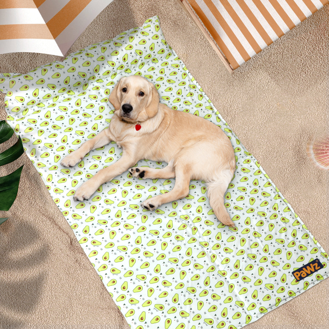 XLarge Dog Beds Pet Cooling Mat Gel Non-Toxic - Yellow