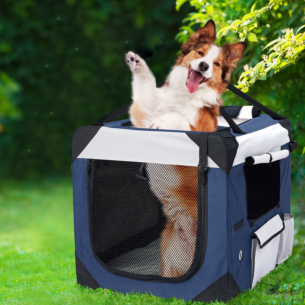 Pet Carrier Bag Dog Puppy Spacious Outdoor Travel Hand Portable Crate Online in Australia Factory Buys