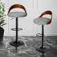 82.5cm Essen Bar Stools Kitchen Gas Lift Wooden Beech Stool Chair Swivel Barstools - Grey