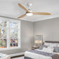 52'' Ceiling Fan LED Light DC - Natural