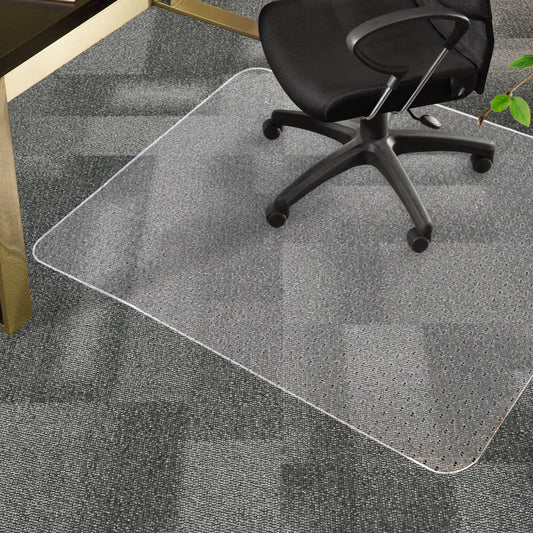 Esther 120x90 Home Office Chair Mat Room Computer Work Floor Protectors - Clear