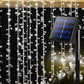 30M 300 LED Bulbs String Solar Powered Fairy Lights Garden Christmas Decor - Cool White