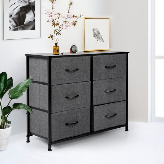 Levede Storage Cabinet Tower Chest Dark Grey