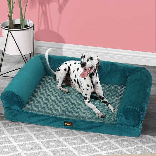 LARGE Dog Beds Pet Sofa Bedding Soft Warm - Blue