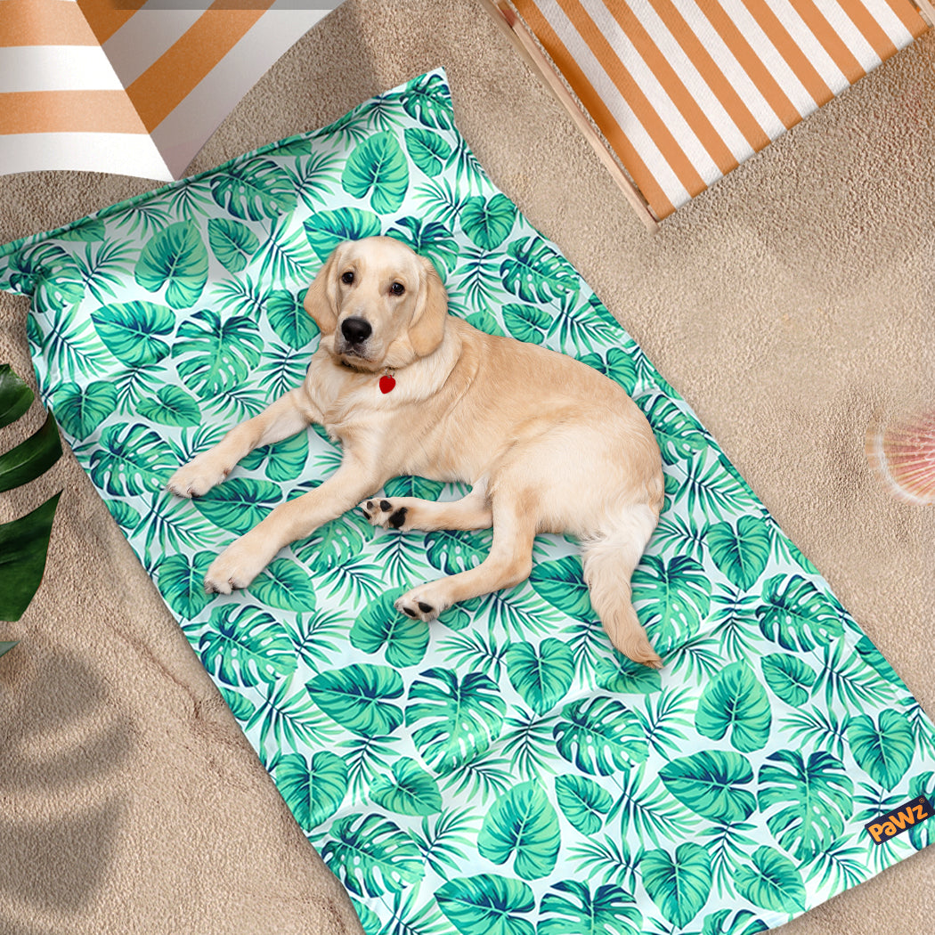 XLarge Dog Beds Pet Cooling Mat Gel Non-Toxic - Green