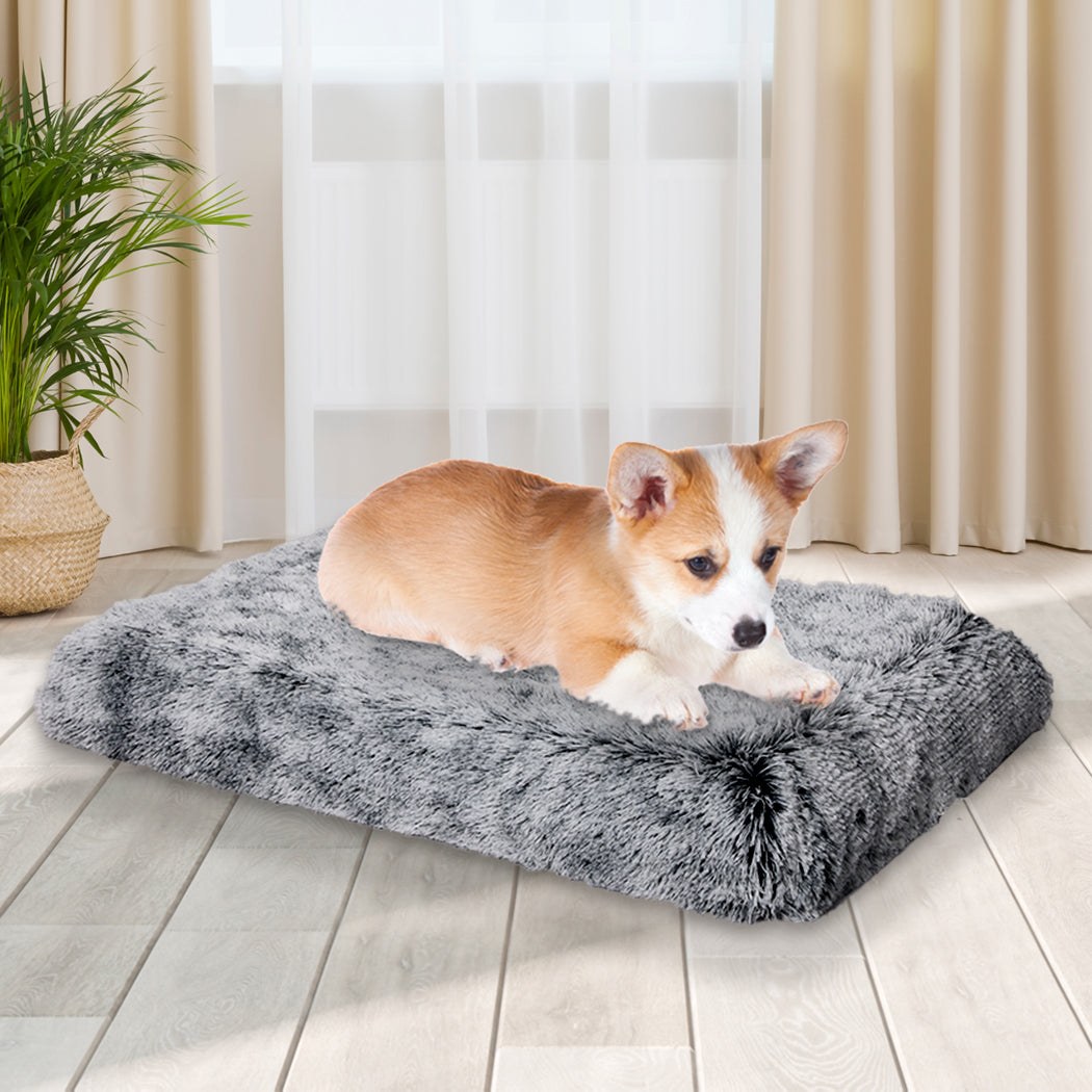 SMALL Dog Beds Mat Pet Calming Memory - Charcoal