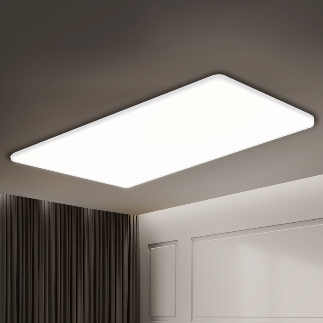 3-Colour Ultra-Thin 5cm Led Ceiling Light Modern Surface Mount 192W - White