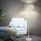 Modern Indoor Classic Linen Fabric Led Floor Lamp Stand Reading Light Decoration