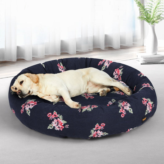 XXLarge Dog Beds Washable Calming Pet Bedding - Navy