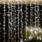 3M x 3M 300 LED Bulbs Curtain Fairy Lights Indoor Outdoor Xmas Garden Party Decor - Cool White