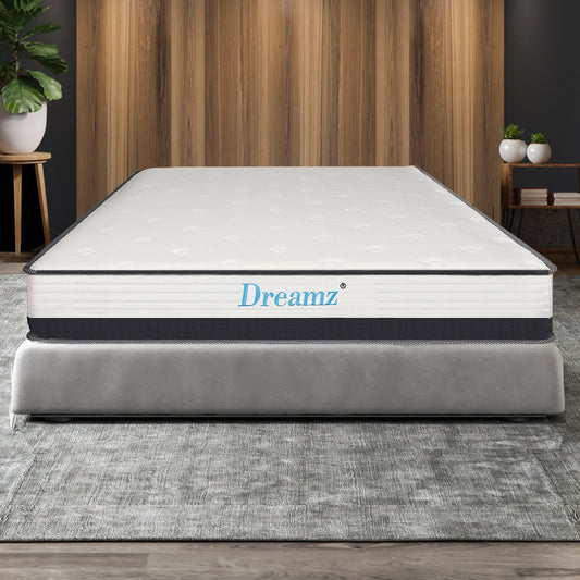 France 21cm Spring Mattress Premium Bed Top Foam Medium Firm - King