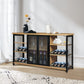 Bar Cabinet Buffet Sideboard - Oak