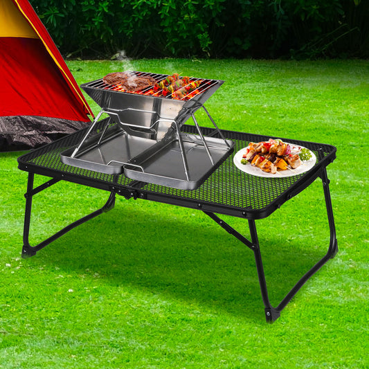 Grill Table BBQ Camping Tables Outdoor Foldable Aluminium Portable Picnic Small