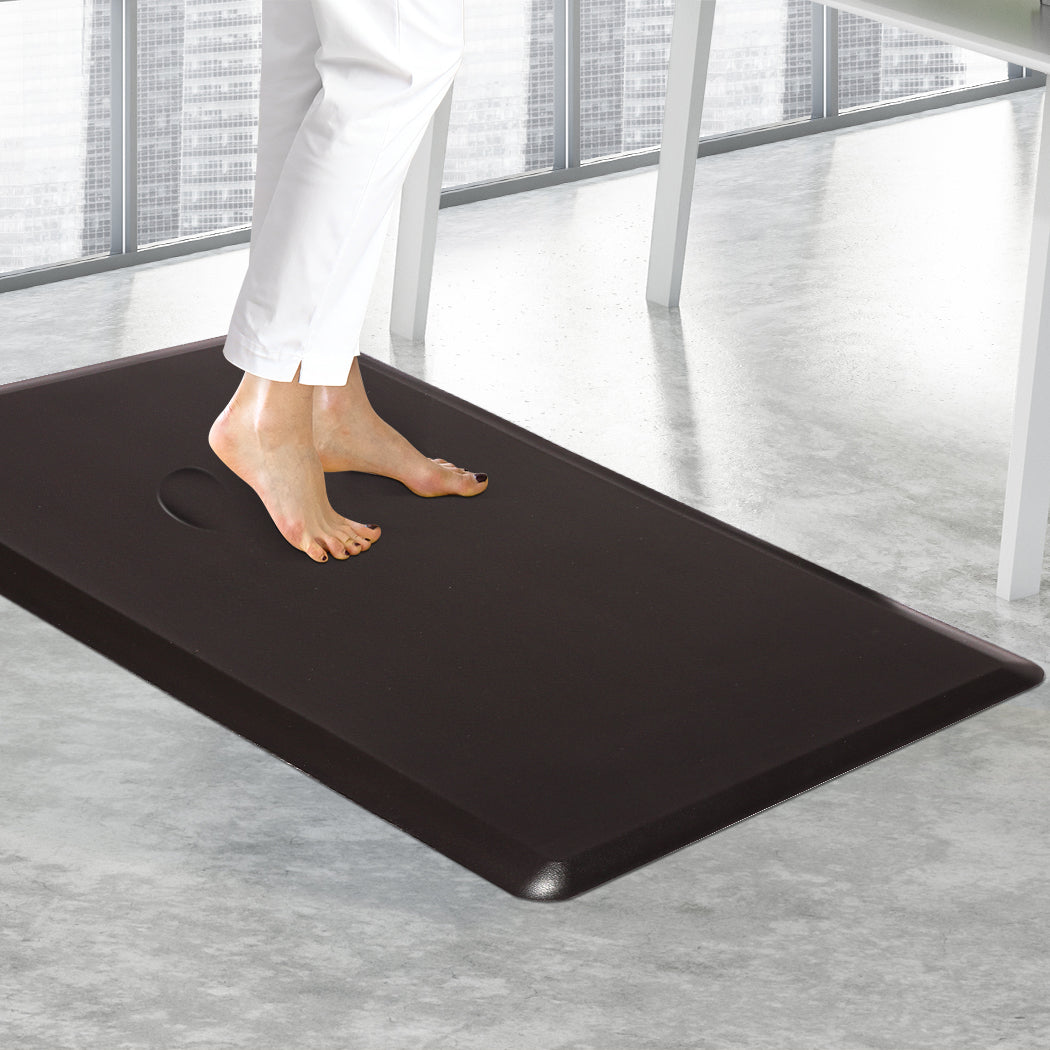 Hassan 50x80 Anti-Fatigue Standing Mat Desk Rug Kitchen Home Office Foam - Brown