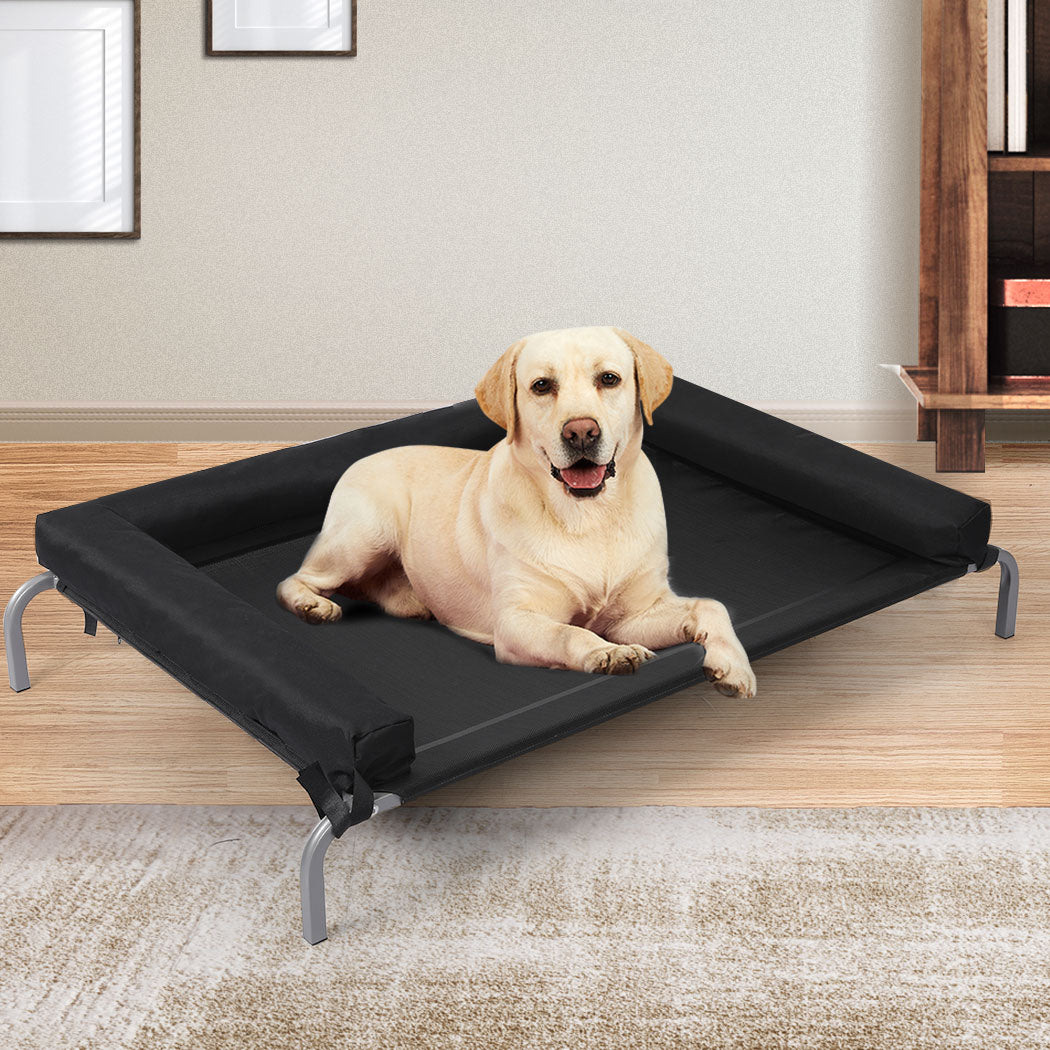 LARGE Dog Beds Elevated Pet Puppy - Black