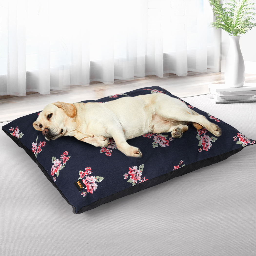 XLarge Dog Beds Calming Pet Washable - Navy