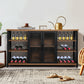 Bar Cabinet Buffet Sideboard - Walnut