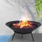 2IN1 Steel Fire Pit Bowl Firepit Garden Outdoor Patio Fireplace Heater 70cm