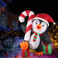 Happy Penguin Christmas Inflatable Xmas Decorations - 1.8M