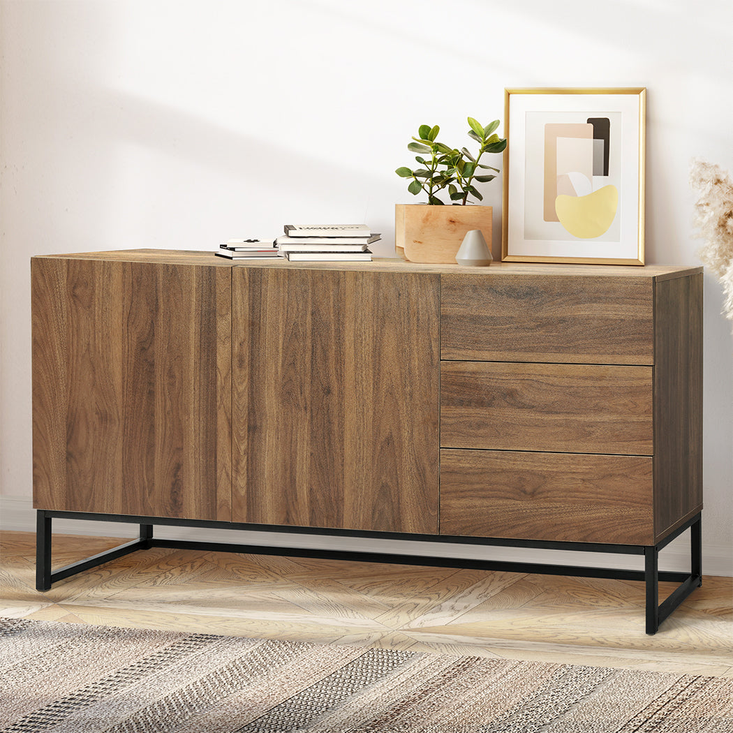 Buffet Sideboard Storage Cabinet - Walnut