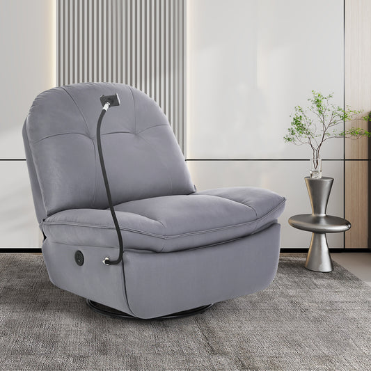 Clio Electric Chair Recliner Swivel - Grey