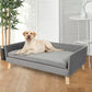 LARGE Dog Beds Pet Sofa Warm Soft Lounge - Grey