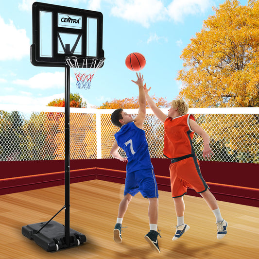 Basketball Hoop Stand System Portable 3.05M Height Adjustable Net Ring In Ground