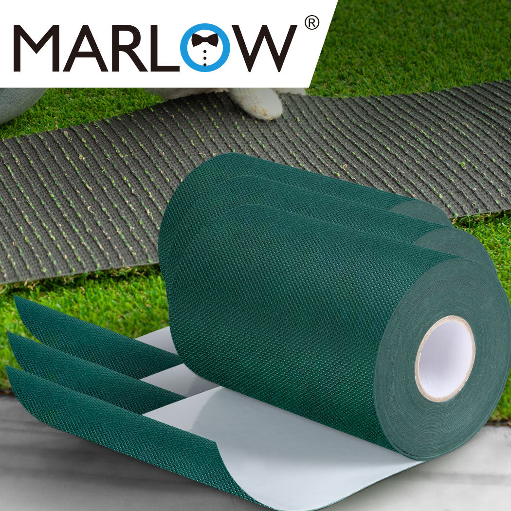 Set of 3 20M Artificial Grass Self Adhesive Synthetic Turf Lawn Carpet Joining Tape Glue Peel