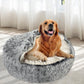 XLarge Dog Beds Pet Calming Warm Soft Plush - Charcoal