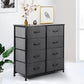 Levede Storage Cabinet Tower Chest Dark Grey