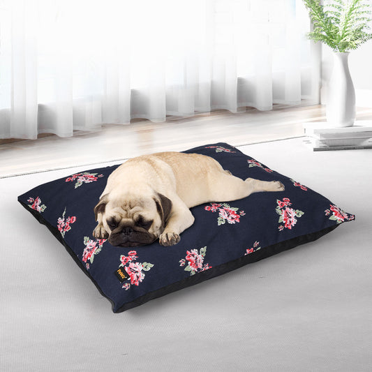 MEDIUM Dog Beds Calming Pet Washable - Navy