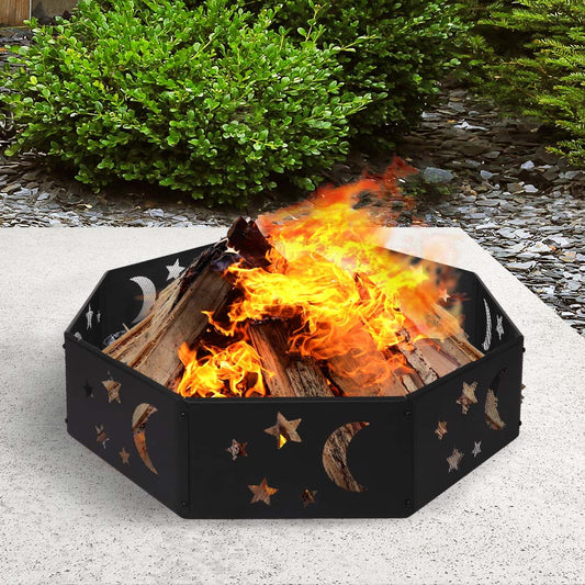 Round Fire Pit Ring Outdoor Fireplace