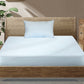 KING SINGLE Mattress Protector Pillowcases - Blue