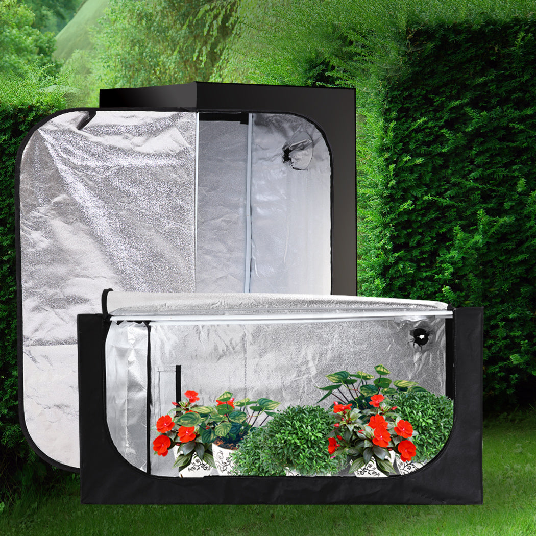 Garden Hydroponics Grow Room Tent Reflective Aluminum Oxford Cloth 75x75x130cm