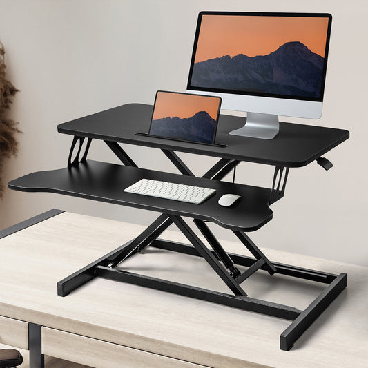 Levede Sit Standing Desk Converter Laptop