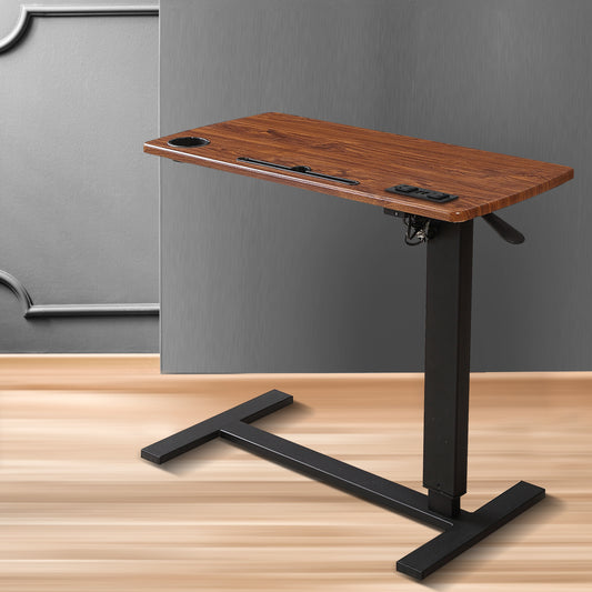 Levede Standing Desk Height Adjustable Brown