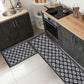 Sachi Set of 2 45x150 and 45x75 Kitchen Floor Mat Area Rugs Non-Slip Door Mat