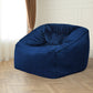 Bean Bag Chair Cover Soft Velevt Home Game Seat Lazy Sofa Cover Large - Blue