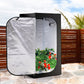 Garden Hydroponics Grow Room Tent Reflective Aluminum Oxford Cloth 75x75x130cm