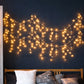 22M 500 LED Bulbs Curtain Fairy String Lights Outdoor Xmas Party Lights - Warm White