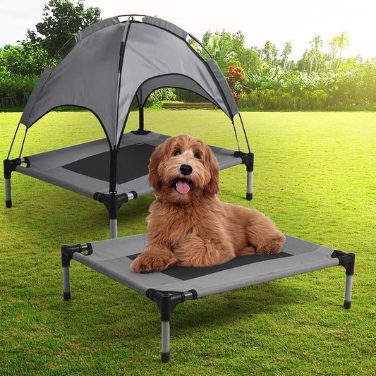 MEDIUM Dog Beds Pet Trampoline Elevated - Grey