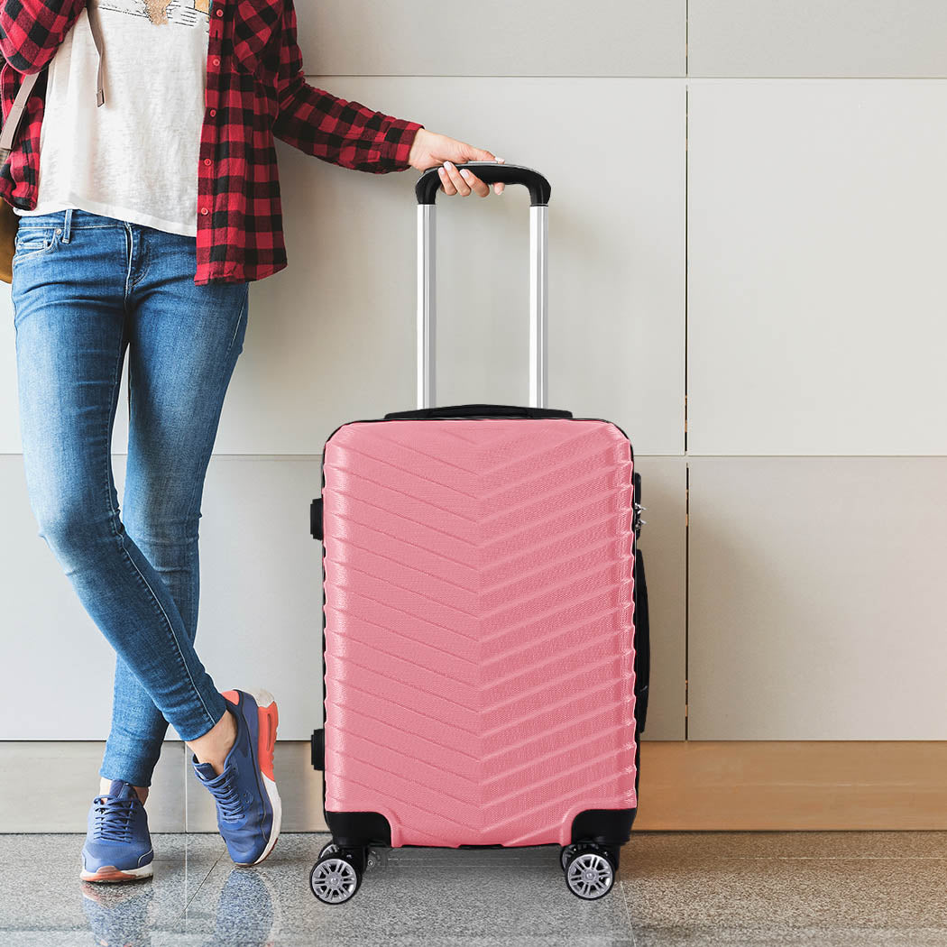 20" Carry On Travel Luggage - Rose Gold