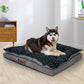 MEDIUM Dog Beds Calming Warm Soft Plush Comfy - Grey