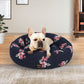 SMALL Dog Beds Calming Pet Washable - Navy