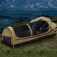 Mountview Swag Camping Swags Canvas Dome Tent Hiking Mattress Khaki - King Single