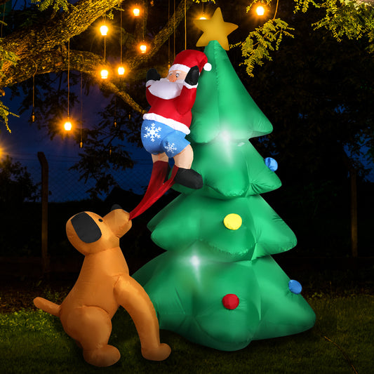 Gotcha Santa Christmas Inflatable Outdoor Xmas Decorations - 1.8M