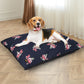 LARGE Dog Beds Calming Pet Washable - Navy